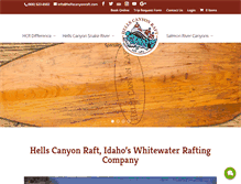 Tablet Screenshot of hellscanyonraft.com
